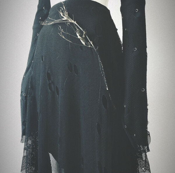 Number ( IX- VI ) black mesh sleeves (ONE OF A KIND)